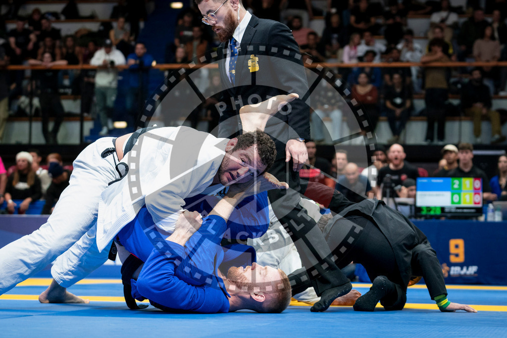 20240126PBB1489 | Fighters compete during the Brazilian Jiu-Jitsu European Championship of the IBJJF in Paris, France, on January 26, 2024.