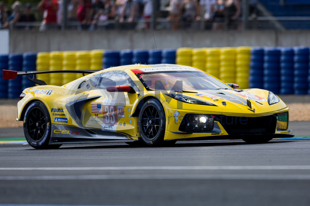 TP-20230605-101-147- | LE MANS,FRANCE,07.Jun.23 - MOTORSPORTS - WEC, FIA World Endurance Championships, 24 Hours of Le Mans, Circuit de la Sarthe, free practice 1. Image shows Nicky Catsburg (NED), Ben Keating (USA) and Nicolas Varrone (ARG/ Corvette Racing). Photo: Trainproduction / Matthias Trinkl