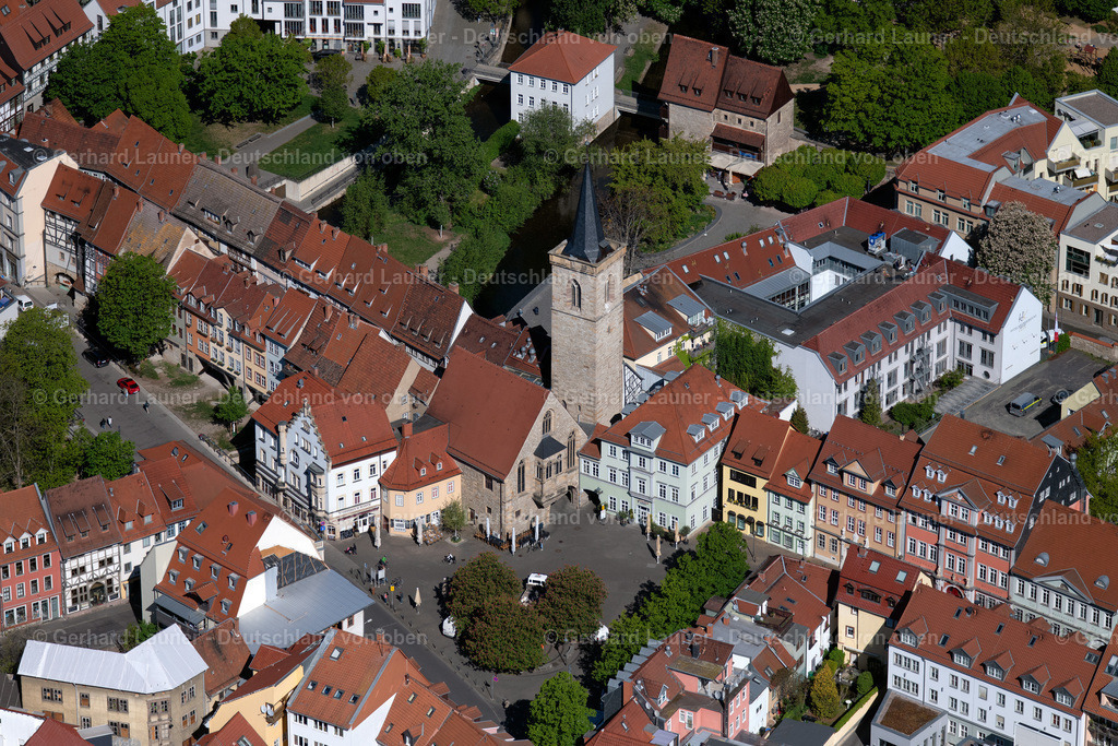 4026411 | ERFURT 07.05.2020 Kirchengebäude " Ägidienkirche " am Wenigemarkt im Ortsteil Altstadt in Erfurt im Bundesland Thüringen, Deutschland. Weiterführende Informationen bei: Ägidienkirche. // Church building " Aegidienkirche " on the Wenigemarkt in the district Altstadt in Erfurt in the state Thuringia, Germany. Further information at: Aegidienkirche. Foto: Gerhard Launer