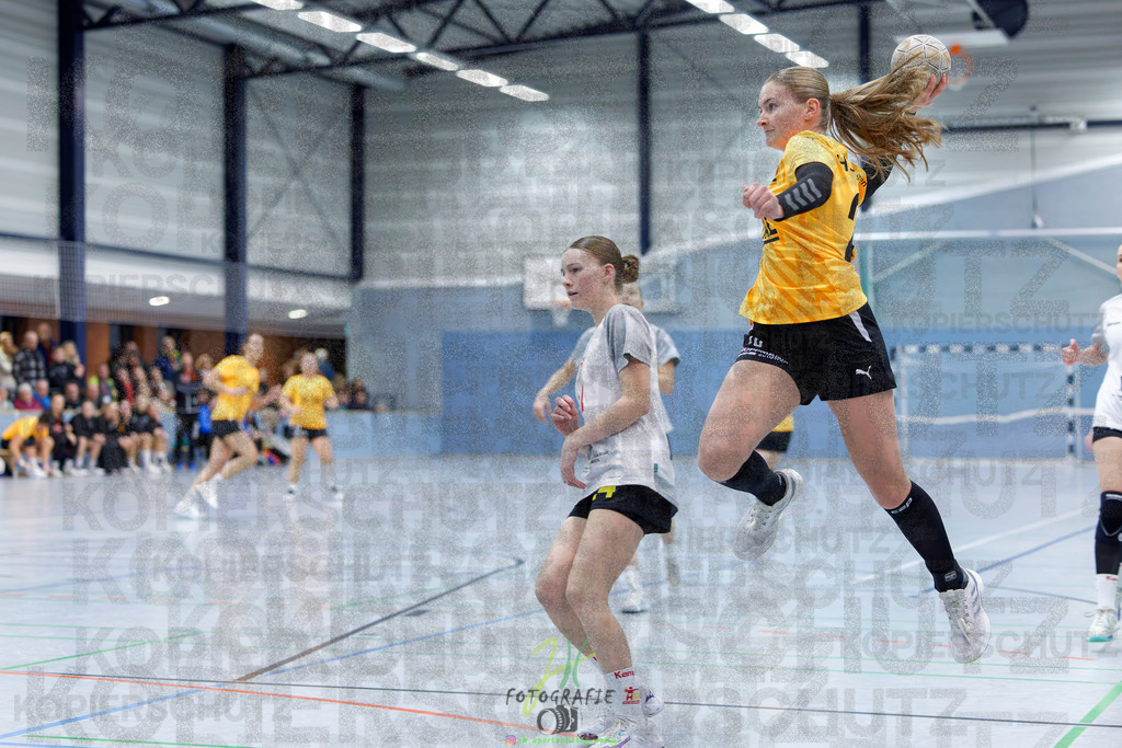 Frauen Oberliga Mitte (HHV); HSG Eibelshausen/Ewersbach - HSG Wettenberg II | Frauen Oberliga Mitte (HHV); HSG Eibelshausen/Ewersbach - HSG Wettenberg II am 13.12.2025 in Steinbrücken (Sporthalle am Hammerweiher)Photo © 2025 - Jörg Heinrich - Realisiert mit Pictrs.com