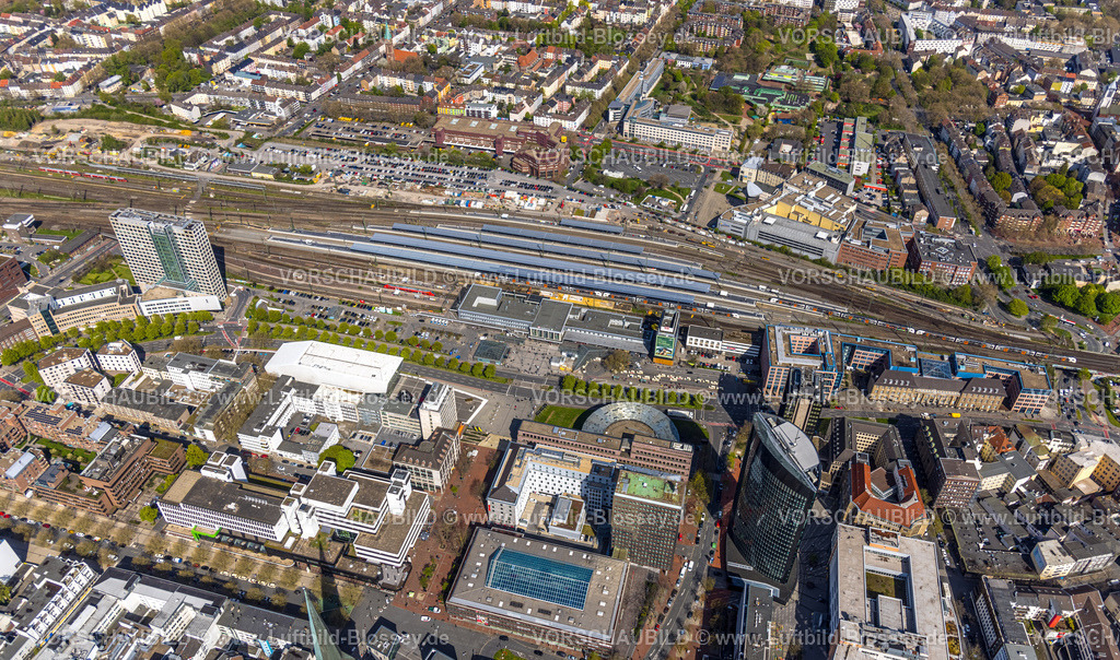 Dortmund230401234 | Luftbild, Dortmund Hauptbahnhof, City, Dortmund, Ruhrgebiet, Nordrhein-Westfalen, Deutschland