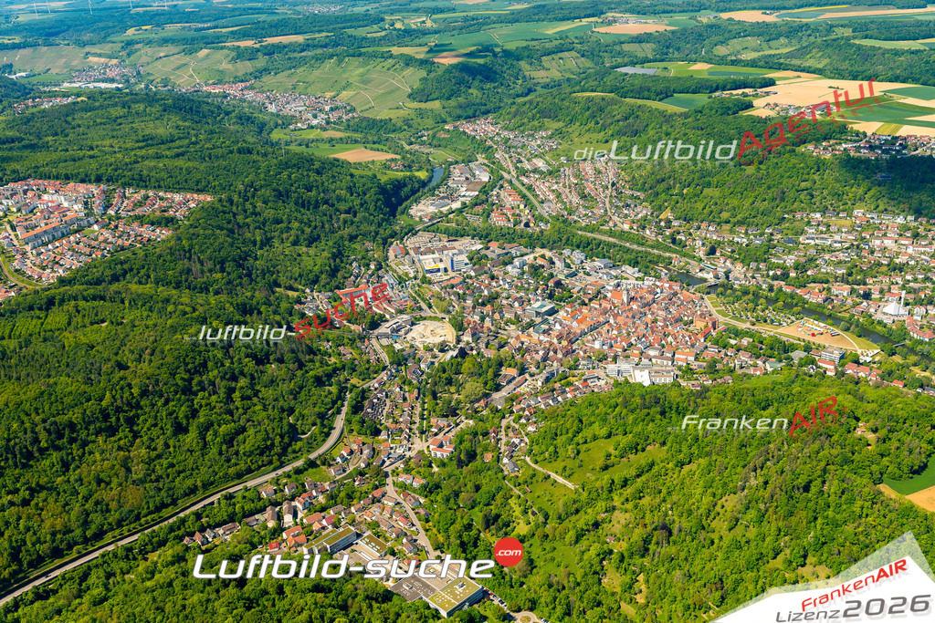 Luftaufnahme von Künzelsau Vs Google Maps- Die Luftaufnahme wurde 2025 vom UL-Flugzeug heraus erstellt ( keine Drohne ) - Hochauflösende Luftaufnahme - für professionelle Ausdrucke geeignet. Die Geschenkidee !Mit Lizenz und Bildrechte bestellbar