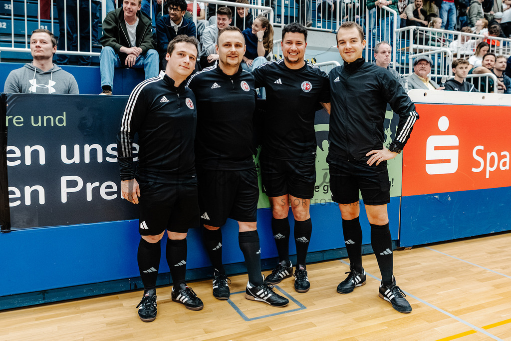 47. Stadtmeisterschaften im Hallenfußball 2025, Endrunde | Stadtmeisterschaften im Hallenfußball 2025, Endrunde, Sporthalle Berg Fidel in Münster. Foto: sportfotografie.ms | Markus Paletta - Realisiert mit Pictrs.com