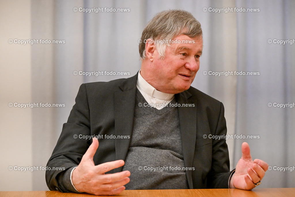 Manfred Scheuer (Bischof der Dioezese Linz)_ 20.12.2023-27 | 20.12.2023, Bischofshof Linz, AUT, Manfred Scheuer (Bischof der Dioezese Linz), im Bild Manfred Scheuer (14. Bischof der Dioezese Linz, Dioezesanbischof der Katholischen Kirche in Oberoesterreich)