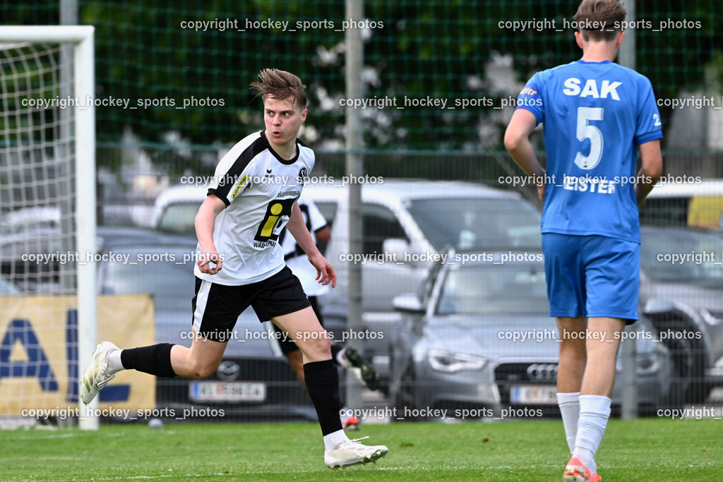 SAK vs. SV Spittal Drau 1921 | Jubel #7 Ralph Roman Scheer SV Spittal, #5 Jakob Geister SAK, SAK vs. SV Spittal Drau 1921, SAK vs. SV Spittal Drau 1921 am 23.05.2025 in Klagenfurt (Sportpark Welzenegg), Austria, (Photo by Bernd Stefan)
