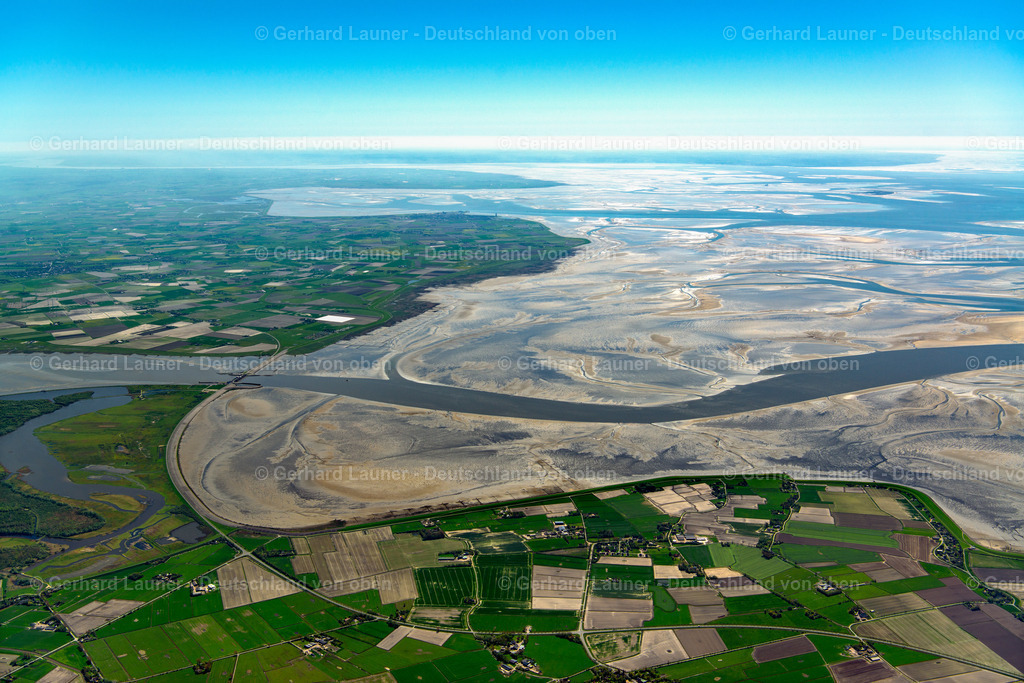 3801547 | Nordfriesische Küste zw. Vollerwiek und Friedrichskoog, Nationalpark Schleswig-Holsteinisches Wattenmeer