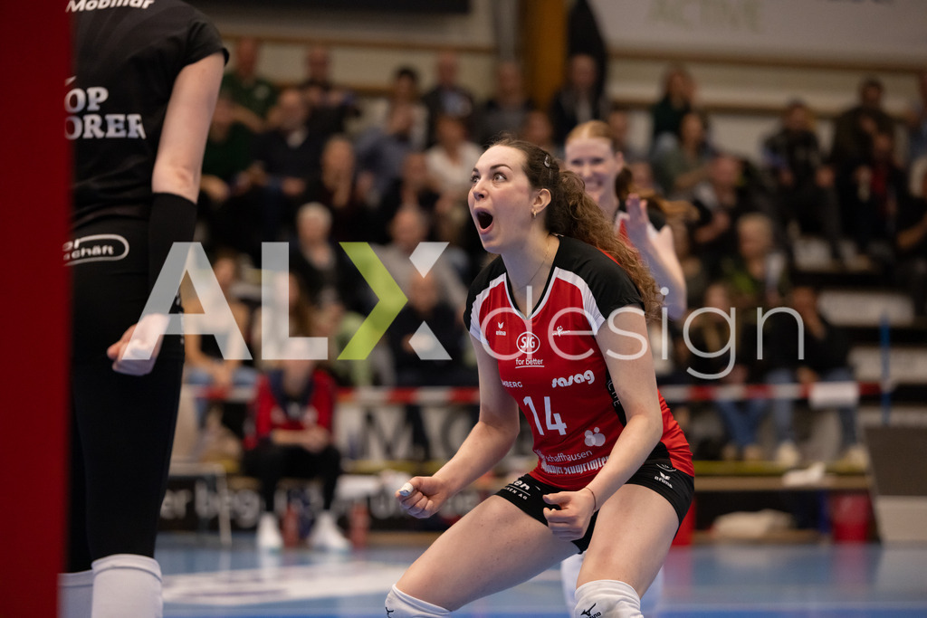 Volleyball I Frauen I Saison 2025-2026 I Volleyball NLA | Women I 1/2 Finals I  VC Kanti Schaffhausen - Sm'Aesch Pfeffingen I 18.03.2026 | 14 Josipa Marković (HR) (VC Kanti Schaffhausen) – Aussen - Realisiert mit Pictrs.com