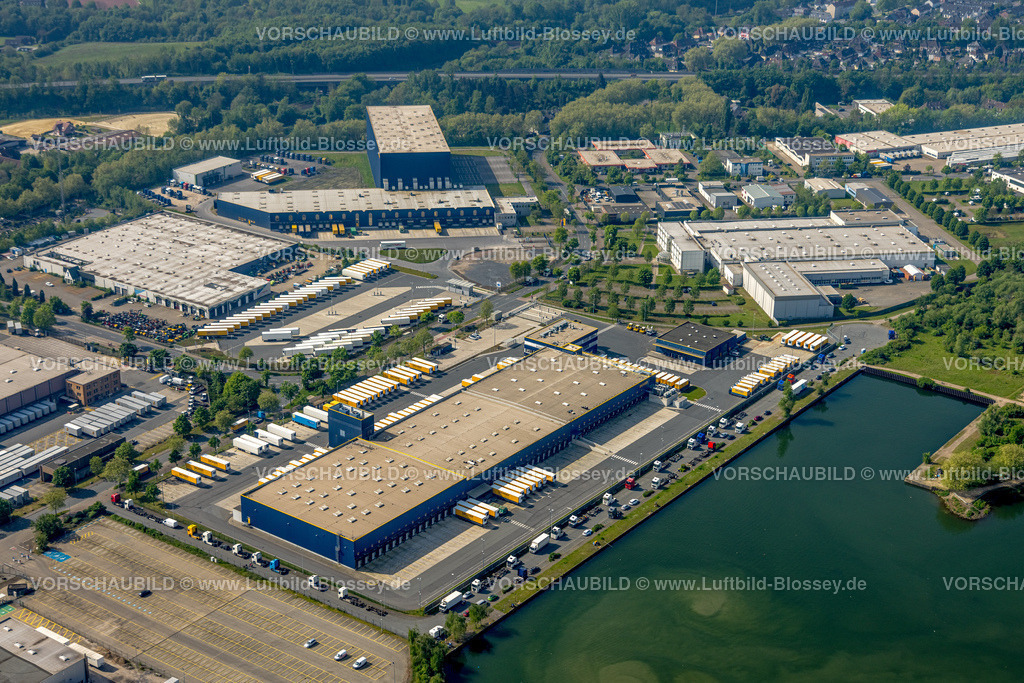 Herne240500003 | Luftbild, Gewerbegebiet Friedrich der Große am Herner Meer, Dachser SE Logistikdienst, Horsthausen, Herne, Ruhrgebiet, Nordrhein-Westfalen, Deutschland