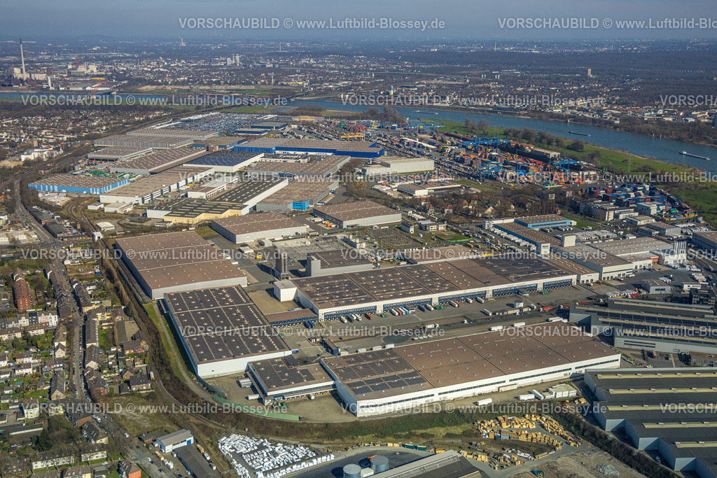 Duisburg240303396 | Luftbild, logport I, Containerhafen, Duisburg Hafen D3T Duisburg Trimodal Terminal, AutomobilLogistik, Friemersheim, Duisburg, Ruhrgebiet, Nordrhein-Westfalen, Deutschland, Duisburg-S