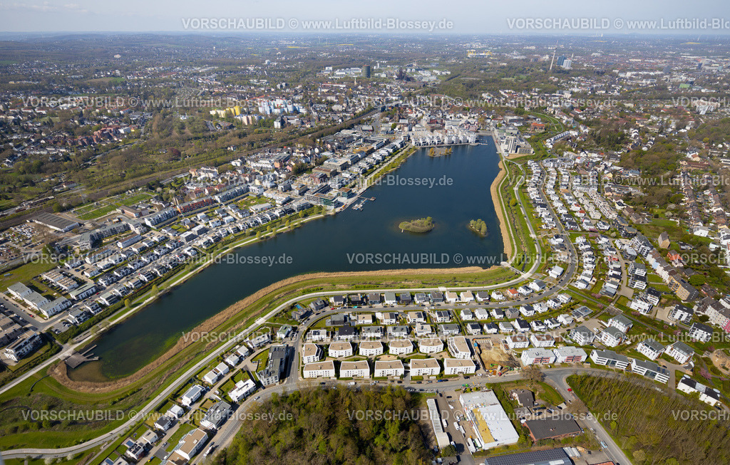 Dortmund230401004 | Luftbild, Phoenix-See Übersicht, Wohnen und Leben, Hörde, Dortmund, Ruhrgebiet, Nordrhein-Westfalen, Deutschland