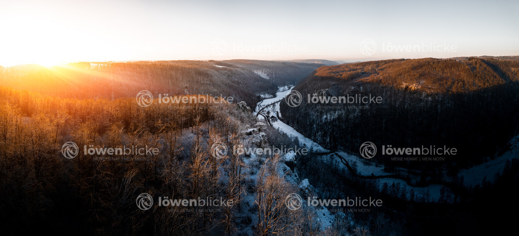 Das Roggental im Winter von oben | löwenblicke | shop