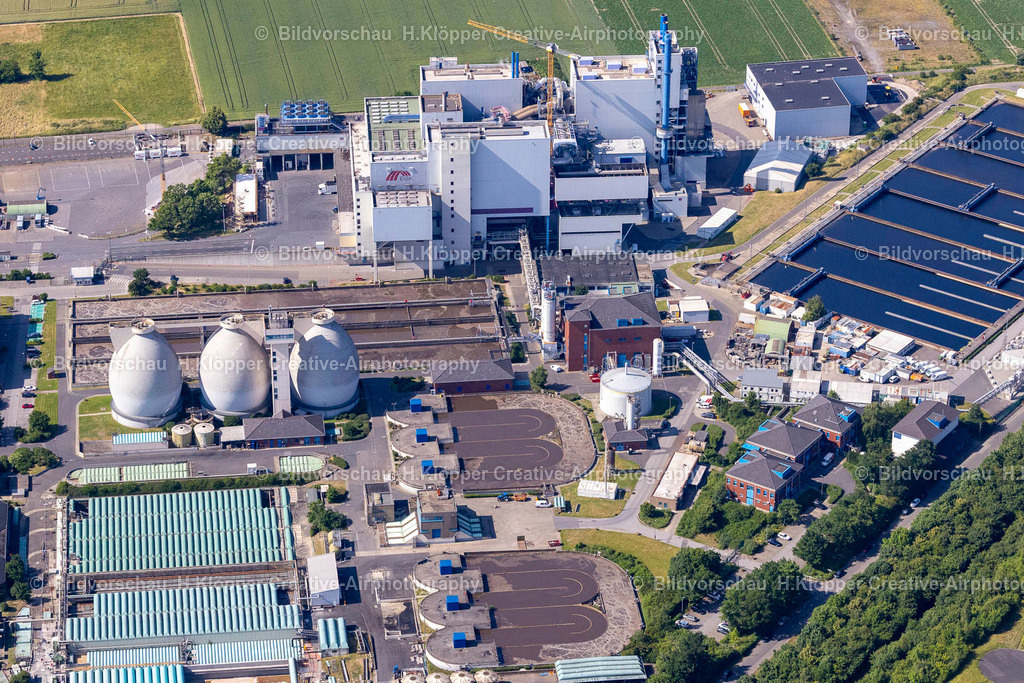 Luftbild Krefeld-4373 | Luftbildfotografie und Luftbilder Kraftwerksanlagen des Heizkraftwerkes der Müllverbrennungsanlage EGK Entsorgungsgesellschaft in Krefeld - Realisiert mit Pictrs.com