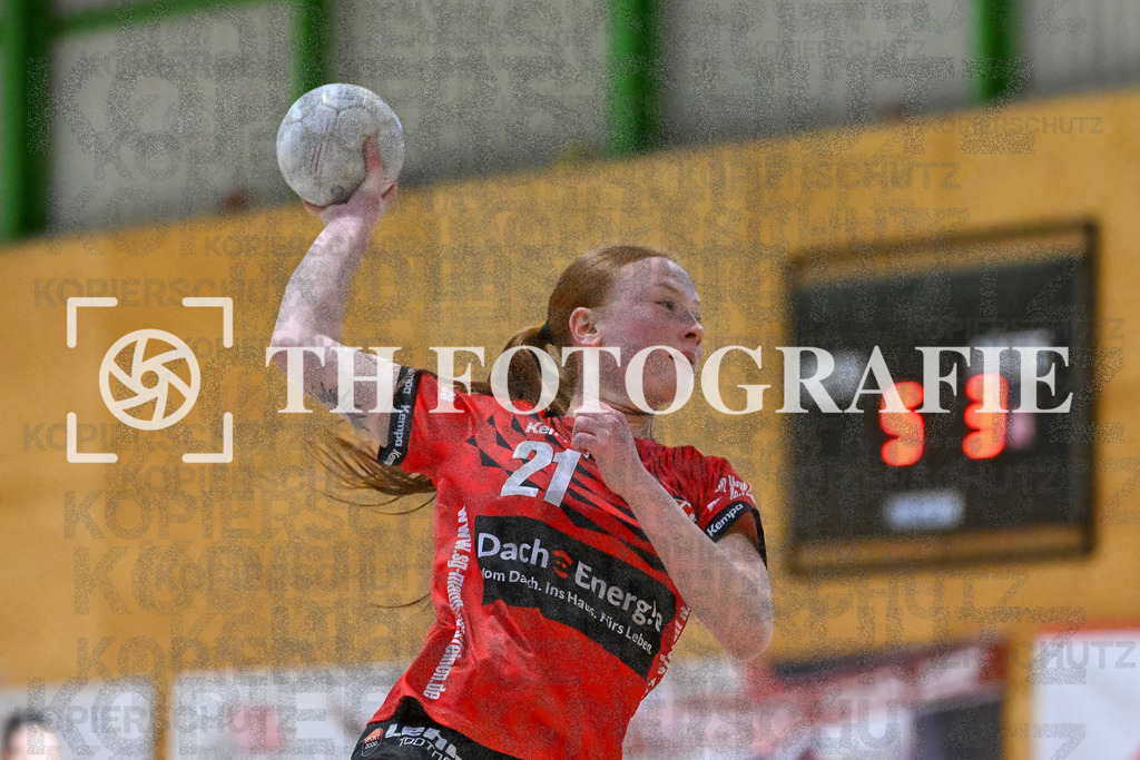 GER, SG Maulburg/Steinen - HB Kinzigtal, Frauen-Handball, Oberliga Suedbaden, 21. Spieltag, Saison 2024/2025, 06.04.2025 | Denise Kahrsch (SG Maulburg/Steinen, #21)GER, SG Maulburg/Steinen - HB Kinzigtal, Frauen-Handball, Oberliga Suedbaden, 21. Spieltag, Saison 2024/2025, 06.04.2025Foto: TH Fotografie/Thomas Hess