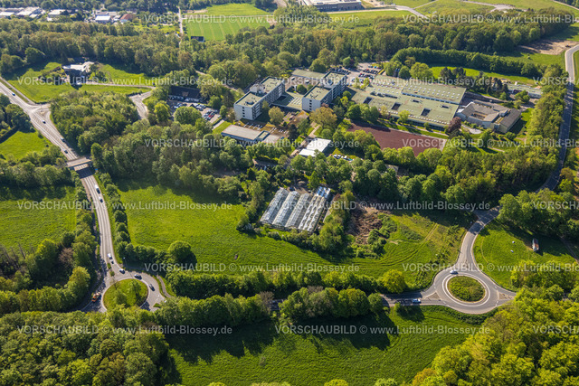 Wetter240503655 | Luftbild, Berufsbildungswerk Volmarstein, Am Grünewald, Die Gärtnerei - Standort Volmarstein, Kreisverkehr, Grundschöttel, Wetter, Ruhrgebiet, Nordrhein-Westfalen, Deutschland