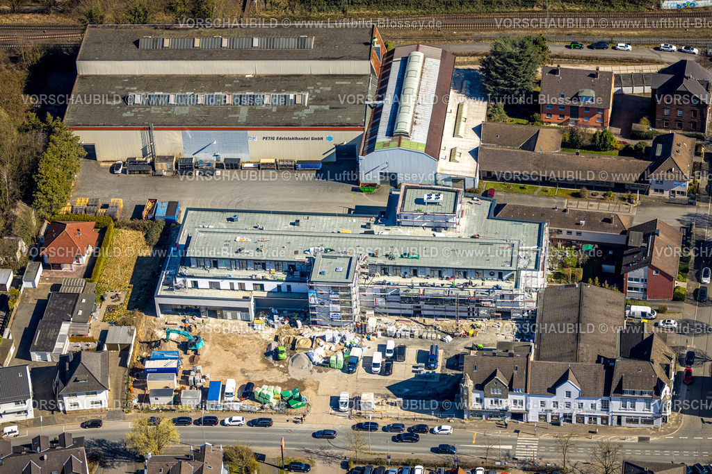 Wetter250303654 | Luftbild, Baustelle mit Neubau Petig Edelstahlhandel GmbH, Wengern, Wetter, Ruhrgebiet, Nordrhein-Westfalen, Deutschland