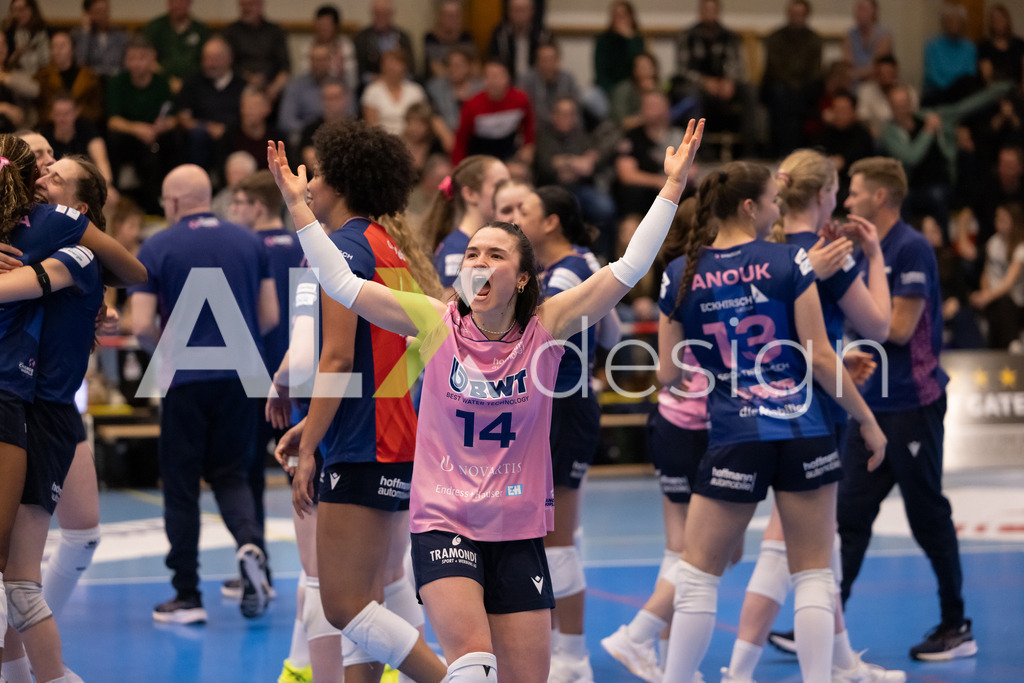 Volleyball I Frauen I Saison 2025-2026 I Volleyball NLA | Women I 1/2 Finals I  VC Kanti Schaffhausen - Sm'Aesch Pfeffingen I 18.03.2026 | 14 Romina Schnyder (CH) (Sm'Aesch Pfeffingen) – Libera - Realisiert mit Pictrs.com