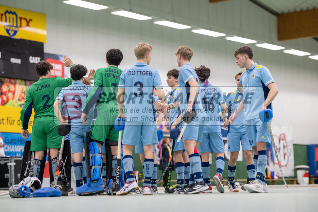 SFE_20230305_0015 | Deutsche Meisterschaft Männliche U16 Halle 2023 am 05.03.2023 in Köln (KTHC Stadion Rot-Weiss Köln Tennis and Hockey Club), Photo: Stephan Fehrmann 2022 (Sports-Gallery)