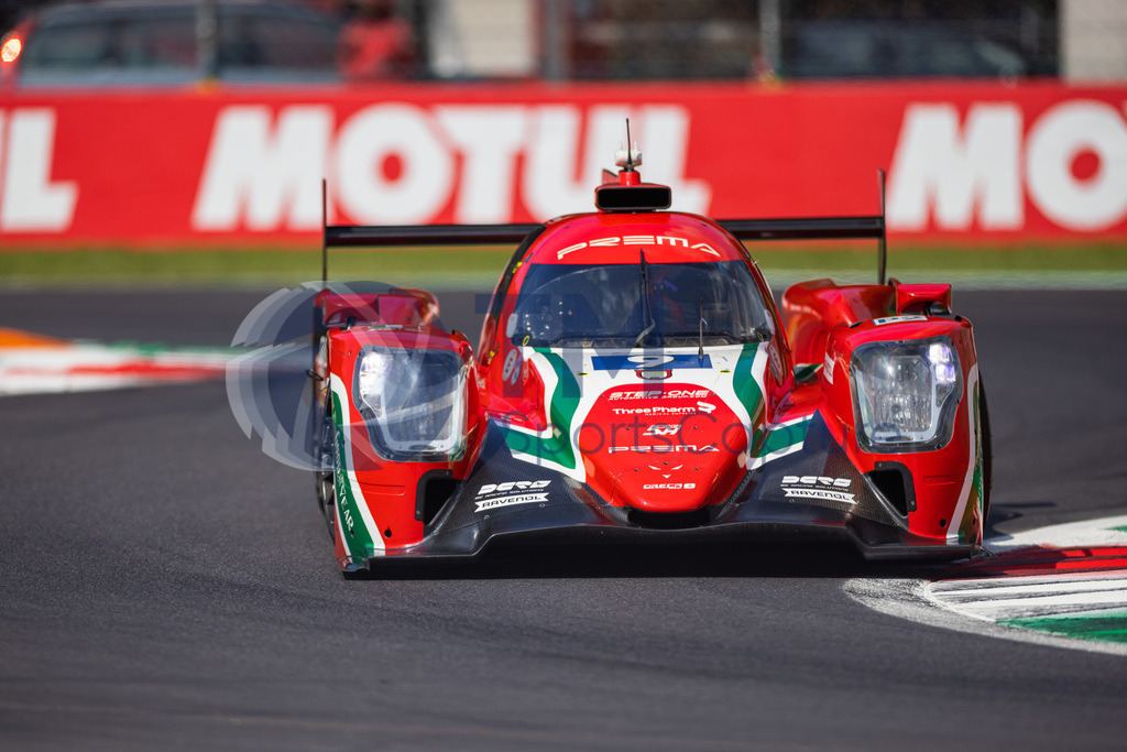 Trainproduction-20230708-0089 | MONZA,ITALY,08.Jul.23 - MOTORSPORTS - WEC, FIA World Endurance Championships, 6h of Monza, Autodromo Monza. Image shows Bent Viscaal (NED), Andrea Calarelli (ITA) and Filip Ugran (ROU/ Prema Racing). Photo: Trainproduction / Matthias Trinkl