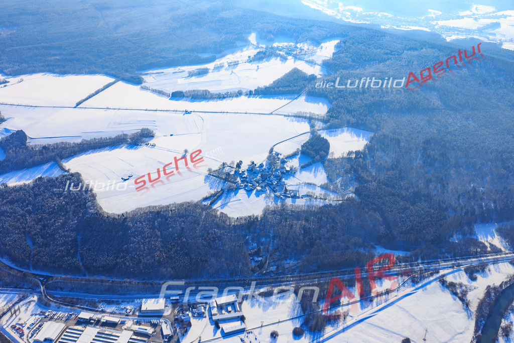 Luftbild von Krappenroth Lichtenfels - Luftaufnahme wurde 2016 von https://frankenair.de mittels Flugzeug (keine Drohne) erstellt - die Geschenkidee