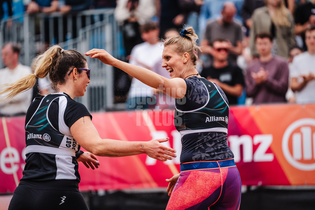 Beachvolleyball | Frauen | Allianz German Beach Tour 2025 | Tourstop Hamburg | 30.05.2025 | v.l. Sandra Ferger und Sarah Schneider