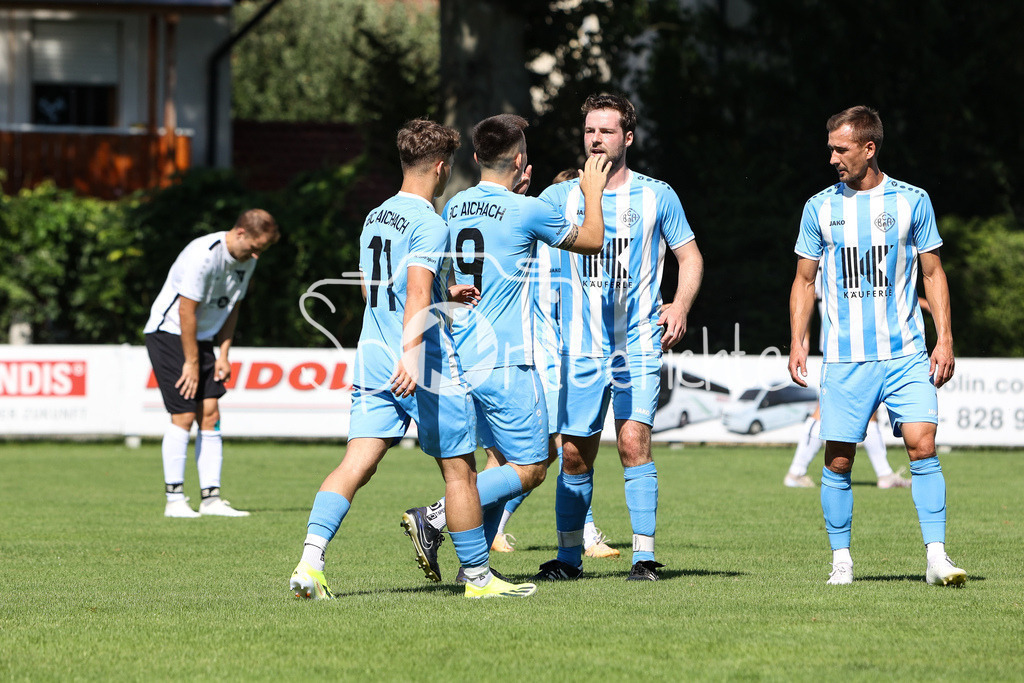 BC Aichach - SC Ried/ND | Jubel nach 1-0 durch BCA #9