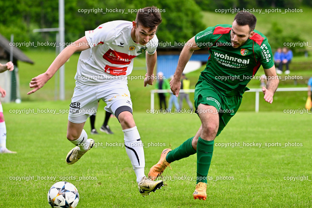 FC ASKÖ Gmünd vs. Rapid Lienz  | #8 Lukas Schrott Rapid Lienz, #16 Daniel Vasiljevic Stranner ASKÖ Gmünd, FC ASKÖ Gmünd vs. Rapid Lienz , FC ASKÖ Gmünd vs. Rapid Lienz  am 02.06.2024 in Gmünd (Sportplatz Gmünd), Austria, (Photo by Bernd Stefan)