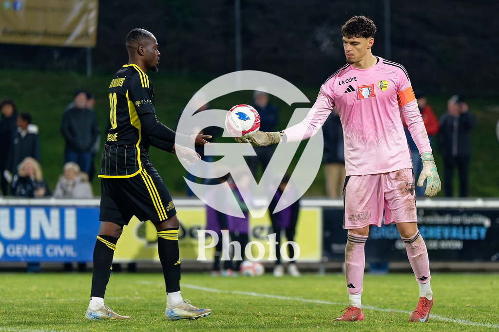 Coupe Suisse - 1/8 de finale - FC Stade Nyonnais v Neuchatel Xamax |  during the Coupe Suisse - 1/8 de finale match between FC Stade Nyonnais and Neuchatel Xamax at Centre sportif de Colovray in Nyon, Switzerland