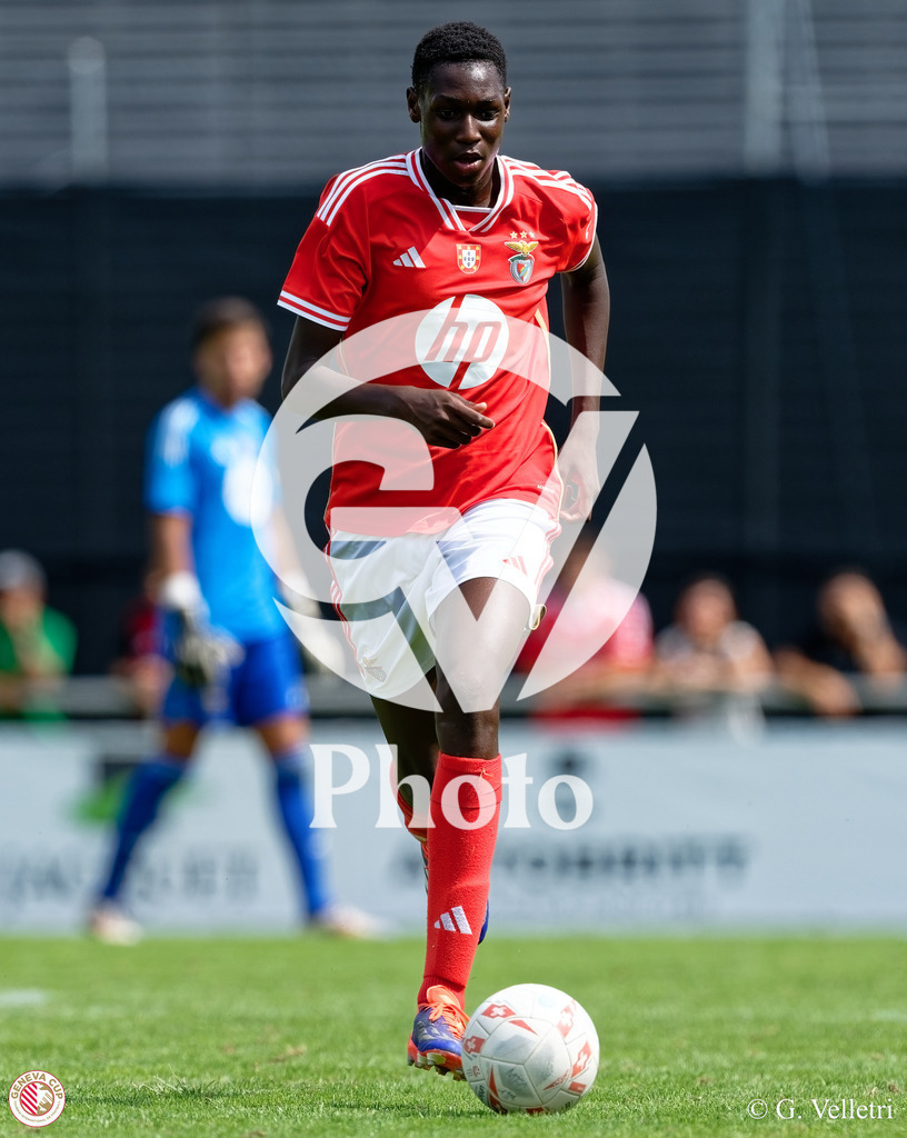GenevaCup Group Phase - SL Benfica v Meyrin FC | during the GenevaCup Group Phase match between SL Benfica and Meyrin FC at Stade des Arberes in Meyrin, Switzerland