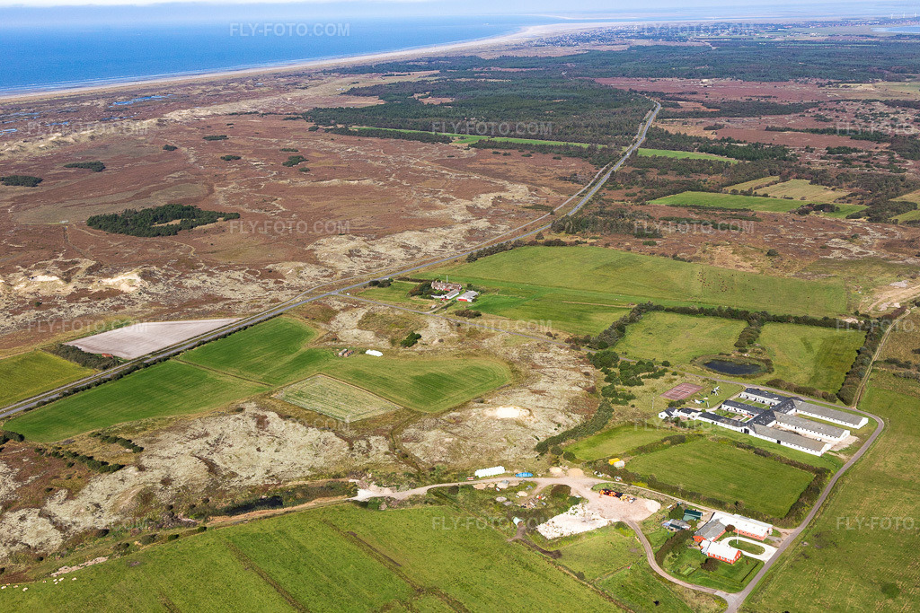 Aerial view: View of the town in Fanø in the state South Denmark, Denmark.Photo: IMG_118710.jpg taken on 09/21/2019 by Werner Riehm/FLY-FOTO.comResolution of the original: 5252 x 3501 px