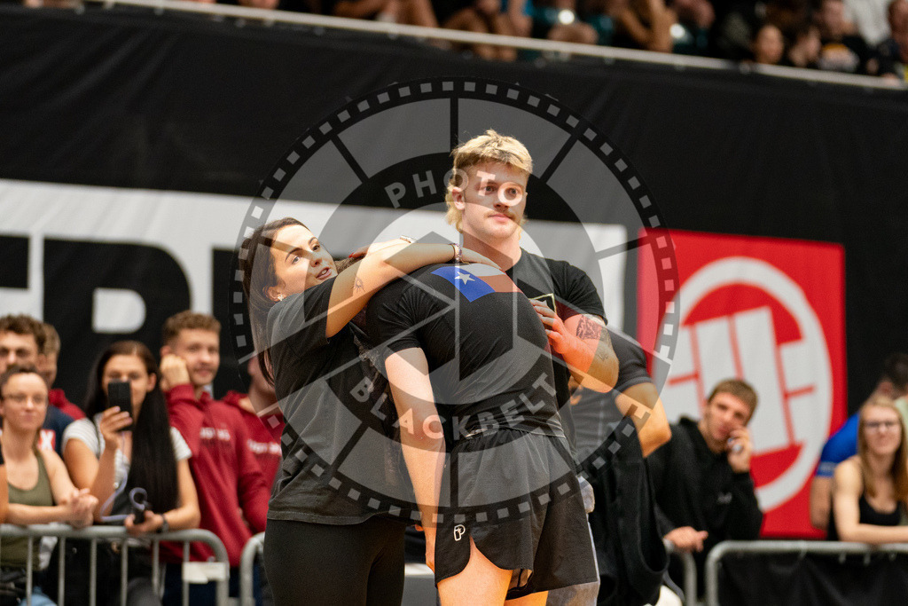 20230916PBB5194 | Fighters compete during the grappling tournement ADCC Trials (European, Middle East and African Championship) in Warsaw, Poland, on September 16, 2023.