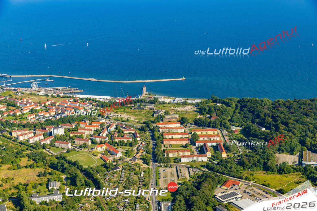 Klassische Luftaufnahme ohne Drohne zeigt:Fischerring bei Sassnitz - Die Luftbildaufnahme wurde 2025 vom UL-Flugzeug heraus erstellt ( keine Drohnenaufnahme ) - Hochauflösende Luftaufnahme -Nicht vergleichbar mit Google Maps oder Satelittenbilder- Die Geschenkidee !Mit Lizenz und Bildrechte bestellbar