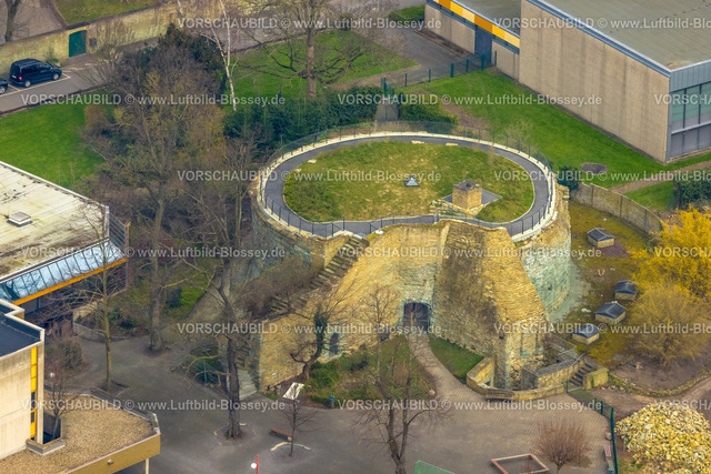 Werl240308131 | Luftbild, Altes Schloss Werl, Schlossruine des ehemaligen kurfürstlichen Stadtschlosses, Werl, Nordrhein-Westfalen, Deutschland