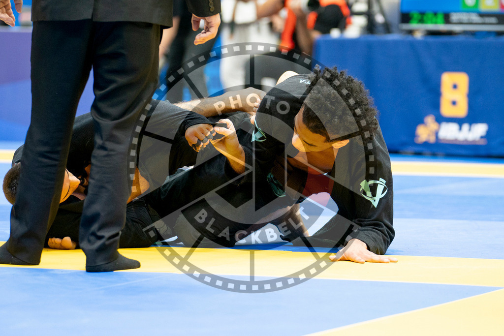 20240124PBB01738 | Fighters compete during the second day of the IBJJF European Championship in Paris, France, on January 24, 2024.