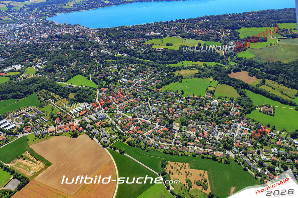 Luftbild von Soecking Starnberg - Luftaufnahme wurde 2017 von https://frankenair.de mittels Flugzeug (keine Drohne) erstellt - die Geschenkidee