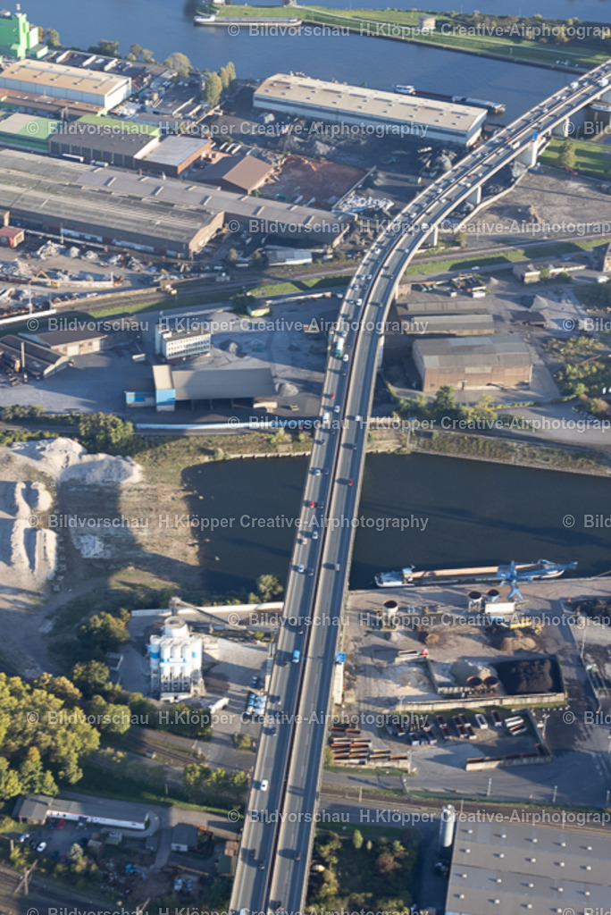 Luftbild-Duisburg Berliner Brücke A59- 51.449527_ 6.779178-7801 | Luftbildfotografie und Luftbildfotograf Hermann Klöpper - Realisiert mit Pictrs.com
