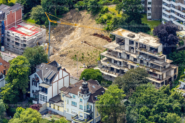 Muelheim240703087 | Terrassenhäuser und Bauruine, Kassenberg, Broich - Ost, Mülheim an der Ruhr, Ruhrgebiet, Nordrhein-Westfalen, Deutschland