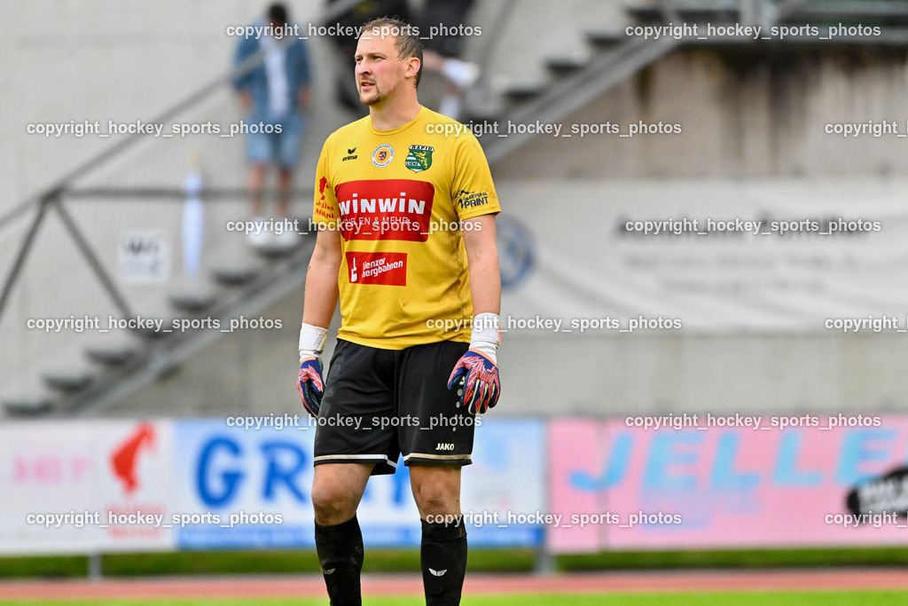 SV Rapid Lienz vs. URC Thal Assling | #1 Julian Weiskopf Rapid Lienz, SV Rapid Lienz vs. URC Thal Assling, SV Rapid Lienz vs. URC Thal Assling am 08.06.2024 in Lienz (Dolomiten Satadion), Austria, (Photo by Bernd Stefan)