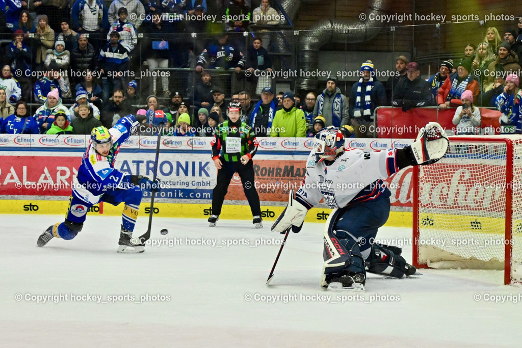 EC IDM Wärmepumpen VSV vs. Hydro Fehervar AV 19 | #2 Dylan MacPherson EC VSV, #45 Rasmus Reijola Hydro Fehervar, EC IDM Wärmepumpen VSV vs. Hydro Fehervar AV 19, EC IDM Wärmepumpen VSV vs. Hydro Fehervar AV 19  am 17.01.2026 in Villach (Stadthalle Villach), Austria, (Photo by Bernd Stefan)