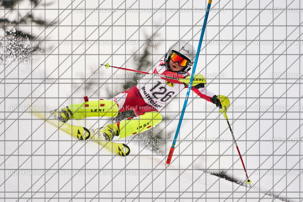 ALP4267_KinderCup-SL_STMK_Strallegg_Zuchi Michael | Raiffeisen KINDERCUP Alpin, SLALOM auf der JogllandStreif in Strallegg am So 23. Februar 2025. Veranstaller: Steirischer Skiverband (5000). Skiunion Strallegg (5197).