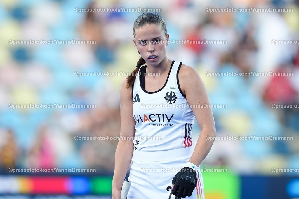 xydrx11082503040 | 11.08.2025, xydrx, Frauen EuroHockey Championship 2025, Gruppenphase, Gruppe A, Deutschland - Niederlande, Sparkassenpark Mönchengladbach: Johanna Hachenberg (GER #25)