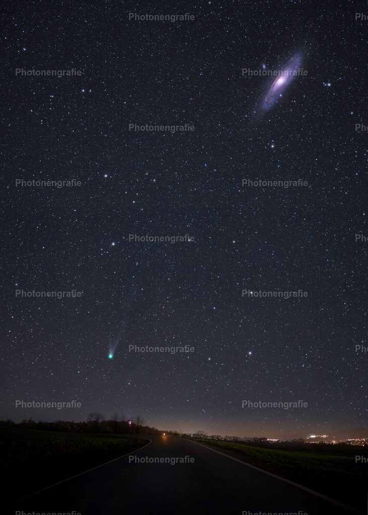 Komet und M31 | Photonengrafie´s Shop - Realisiert mit Pictrs.com