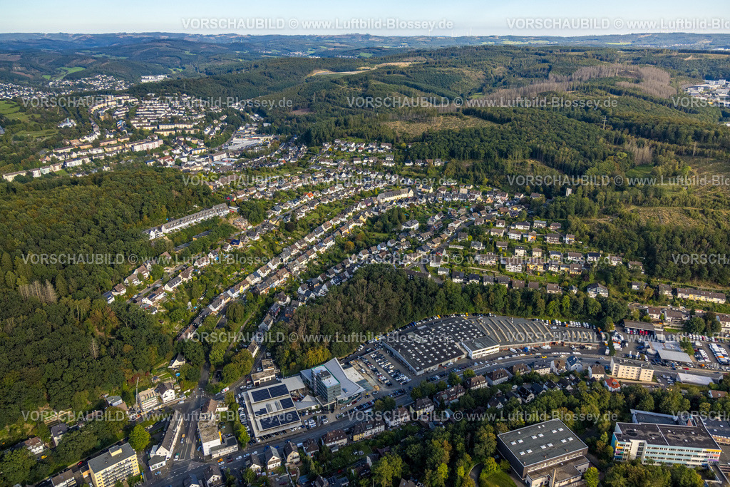 Siegen230912485 | Luftbild, Ortsansicht Ortsteil Winchenbach und Gewerbegebiet Leimbachstraße, Siegen-Häusling, Siegen, Siegerland, Nordrhein-Westfalen, Deutschland