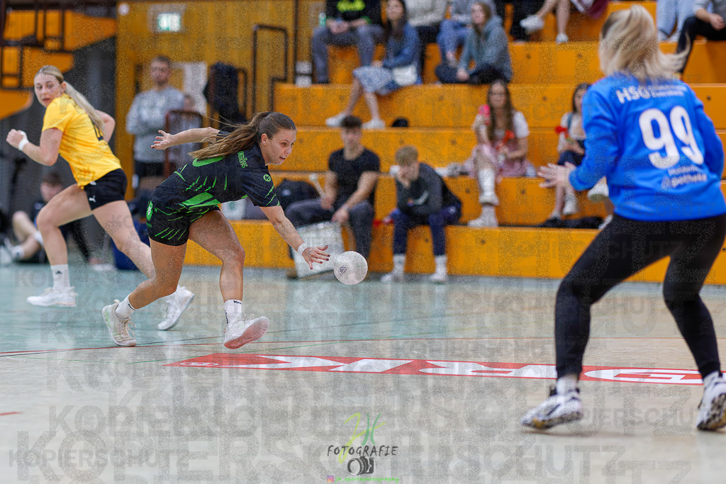 Frauen Oberliga Mitte (HHV); HSG Kleenheim/Langgöns II - HSG Eibelshausen/Ewersbach | Frauen Oberliga Mitte (HHV); HSG Kleenheim/Langgöns II - HSG Eibelshausen/Ewersbach am 01.11.2025 in Oberkleen (Weidig-Halle)Photo © 2025 - Jörg Heinrich - Realisiert mit Pictrs.com