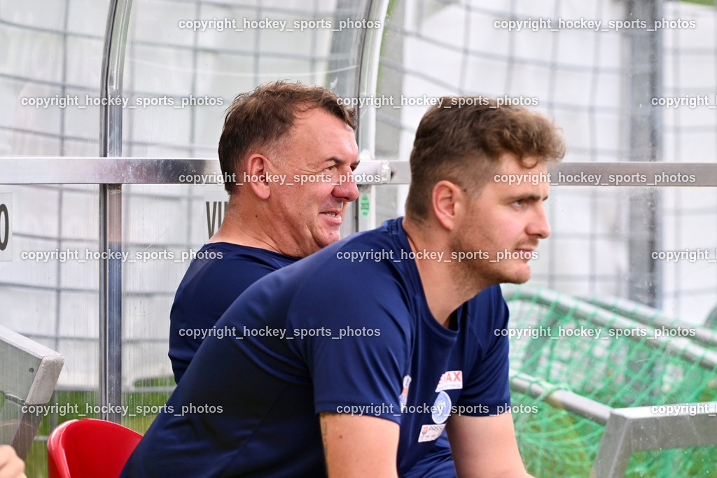 SV Spittal vs. UNION Matrei | Headcoach UNION Matrei Christoph Bernsteiner, Asisstentcoach Union Matrei Harald Panzl, SV Spittal vs. UNION Matrei, SV Spittal vs. UNION Matrei am 17.08.2025 in Spittal an der Drau (Goldeck Stadion), Austria, (Photo by Bernd Stefan)