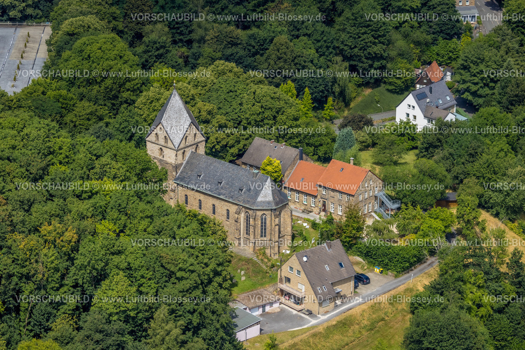 Dortmund220705618 | Luftbild, Evang. Kirche St. Peter zu Syburg, Syburg, Dortmund, Ruhrgebiet, Nordrhein-Westfalen, Deutschland