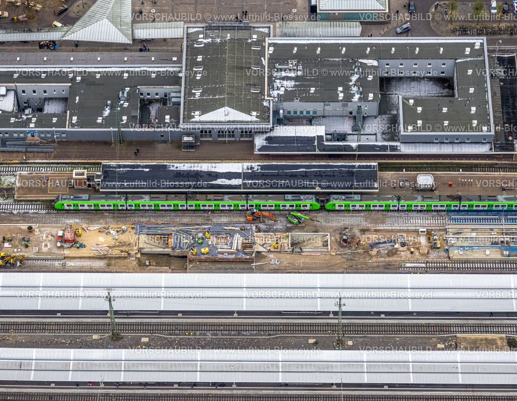 Dortmund221201616-2 | Luftbild, Hauptbahnhof Dortmund, Baustelle, City, Dortmund, Ruhrgebiet, Nordrhein-Westfalen, Deutschland