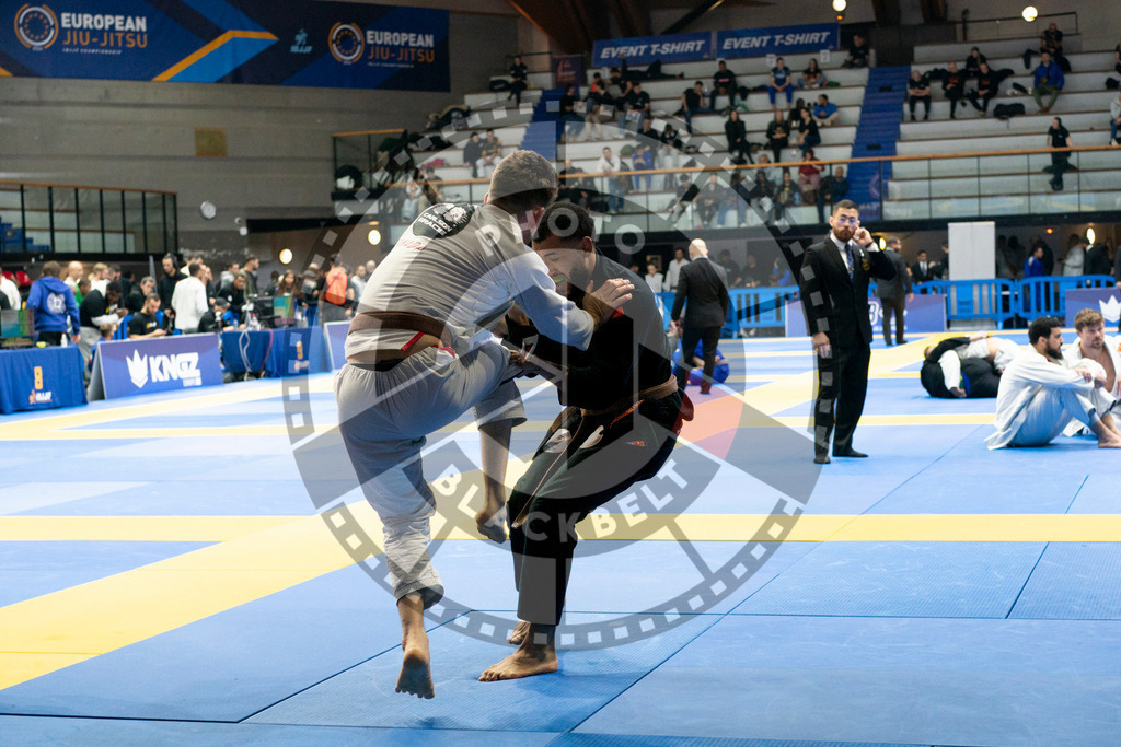 20240124PBB01358 | Fighters compete during the second day of the IBJJF European Championship in Paris, France, on January 24, 2024.