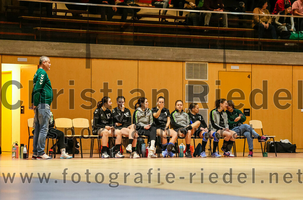 2024-02-10_043_SpVgg_Altenerding_gegen_SVA_Palzing | Erding, Deutschland, 10.02.2024:
Handball, Bezirksoberliga Frauen Altbayern 2023 / 2024, 14. Spieltag, SpVgg Altenerding gegen SVA Palzing, Endergebnis: 27:28

Trainer Peter Mesiarik (SVA Palzing), Amelie Teibl (SVA Palzing, #13), Annalena Weichhart (SVA Palzing, #15), Jessica-Verena Ruppert (SVA Palzing, #1), Charlene Pötzl (SVA Palzing, #3)

Foto: Christian Riedel / fotografie-riedel.net