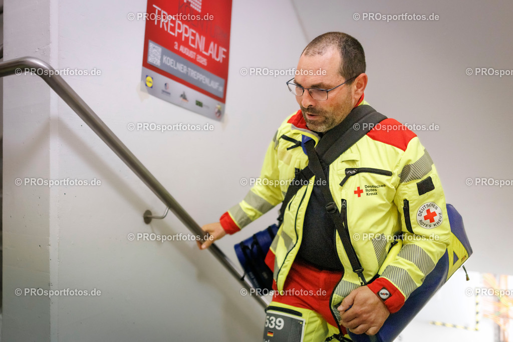 KölnTurm Treppenlauf; Köln, 03.08.2025 | Impressionen vom KölnTurm Treppenlauf am 03.08.2025 in Köln (Nordrhein-Westfalen). 
