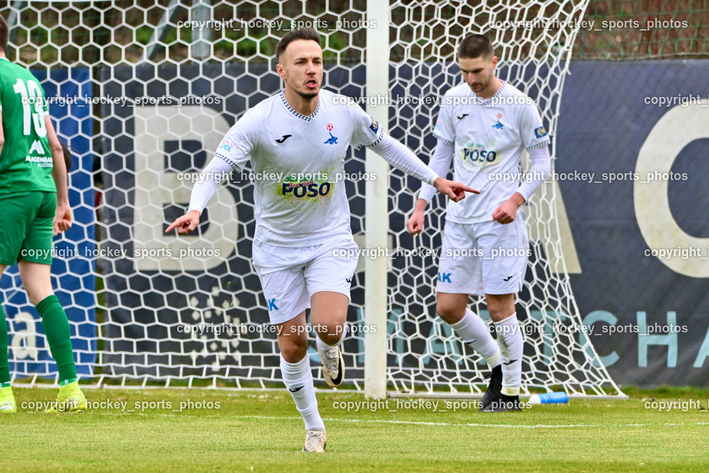 SAK vs. VST Völkermarkt | Jubel #9 Sinan Samardzic SAK, SAK vs. VST Völkermarkt, SAK vs. VST Völkermarkt am 21.03.2026 in Klagenfurt (Sportpark Welzenegg), Austria, (Photo by Bernd Stefan)